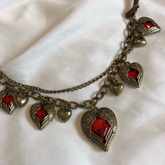 Jewelry - DONATION SALE • Redstone Heart Pendant Necklace